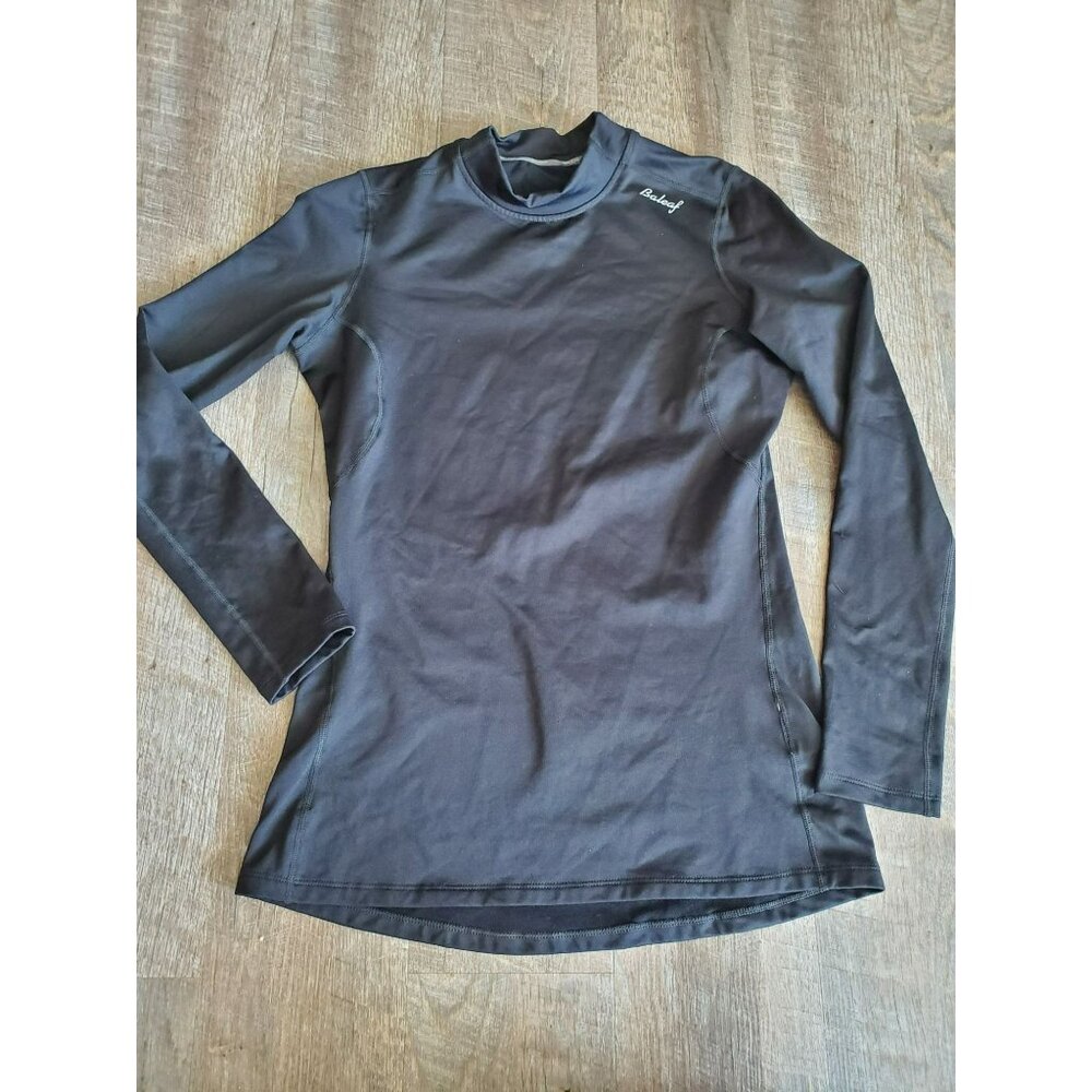 BaLeaf Basic Compression Mock-neck top cold gear Women's size Small Black